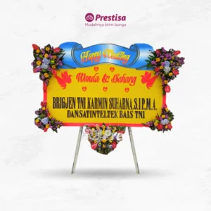 KARANGAN BUNGA PAPAN WEDDING – NGANJUK – 5