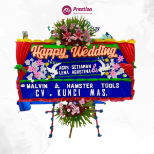 Karangan Bunga Papan - Wedding - Lampung - 855