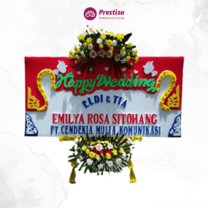 Karangan Bunga Papan - Wedding - Lampung - 844