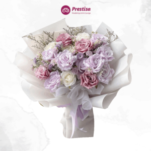 Karangan Bunga - Euphoria Purple Rose Bouquet- Kendari - 368