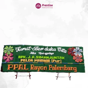 Karangan Bunga Papan Dukacita - Double - Pakal Pinang - Duka Cita - 17