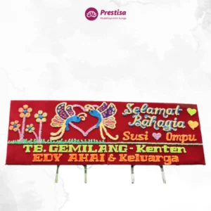 Karangan Bunga Papan Wedding - Double - Pangkal Pinang - 01