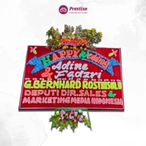 KARANGAN BUNGA PAPAN WEDDING - BATAM - 1