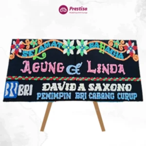 Karangan Bunga Papan Wedding - Bengkulu - 5