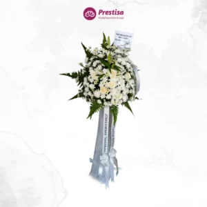 KARANGAN BUNGA – SNOW BALL STANDING FLOWER – BATAM – 5