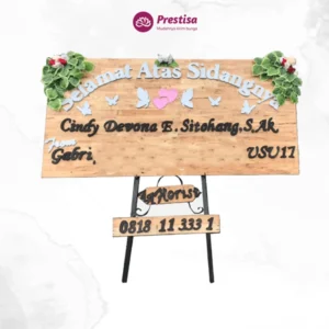 KARANGAN BUNGA – BUNGA PAPAN KAYU – ambon 3