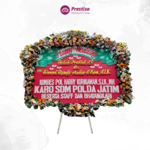 KARANGAN BUNGA PAPAN WEDDING – NGANJUK – 1