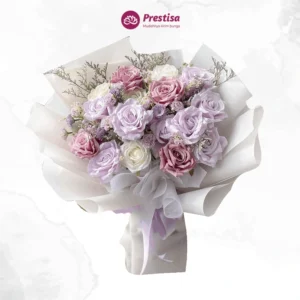 Karangan Bunga – Euphoria Purple Rose Bouquet – Bengkulu – 3