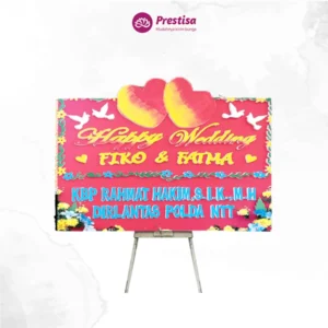 KARANGAN BUNGA PAPAN WEDDING – KUPANG – 2
