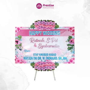 Karangan Bunga Papan Wedding - Bima - 3