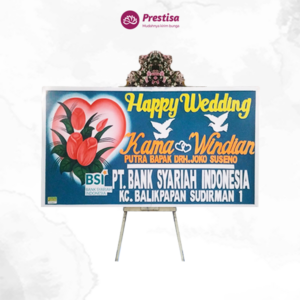Karangan Bunga Papan Wedding - Kalimantan - 5