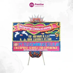 KARANGAN BUNGA PAPAN WEDDING – MAKASSAR – 4