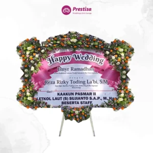 KARANGAN BUNGA PAPAN WEDDING – BANYUWANGI – 1