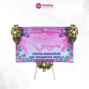 KARANGAN BUNGA PAPAN WEDDING – BANYUWANGI – 2