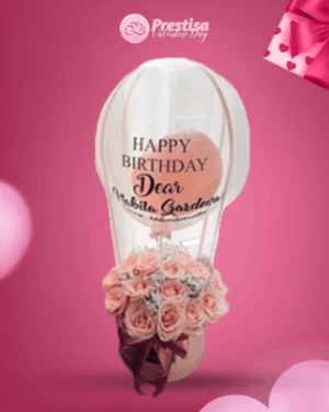 Karangan Bunga - Balloon Flowers – Valentine – 08