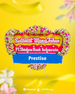 Bunga Papan Congratulation - Pita Kuning - 02