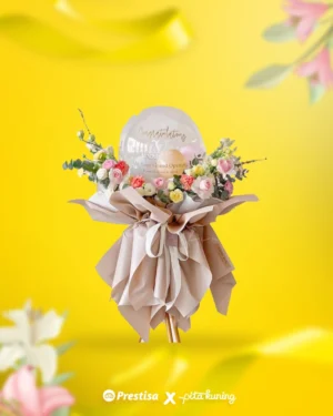 Standing Flower Congratulation - Pita Kuning - 03