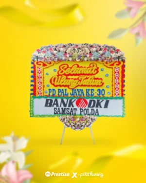 Bunga Papan Congratulation - Pita Kuning - 04