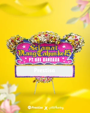 Bunga Papan Congratulation - Pita Kuning - 03