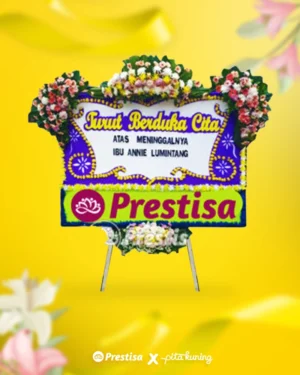 Bunga Papan Duka Cita - Pita Kuning - 04