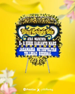 Bunga Papan Duka Cita - Pita Kuning - 05