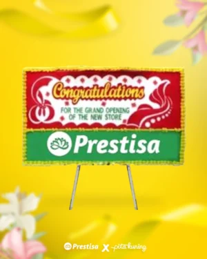 Bunga Papan Congratulation - Pita Kuning - 05