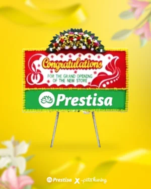 Bunga Papan Congratulation - Pita Kuning - 06