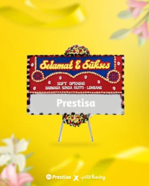 Bunga Papan Congratulation - Pita Kuning - 08