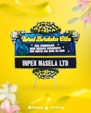 Bunga Papan Duka Cita - Pita Kuning - 11