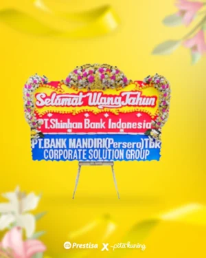 Bunga Papan Congratulation - Pita Kuning - 10