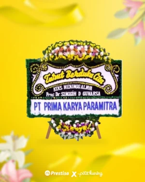 Bunga Papan Duka Cita - Pita Kuning - 13