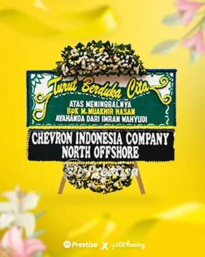 Bunga Papan Duka Cita - Pita Kuning - 14