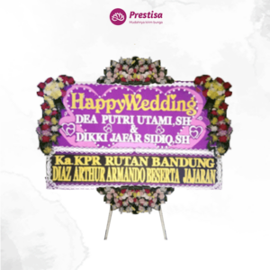 Karangan Bunga Papan Wedding – Indramayu – 7