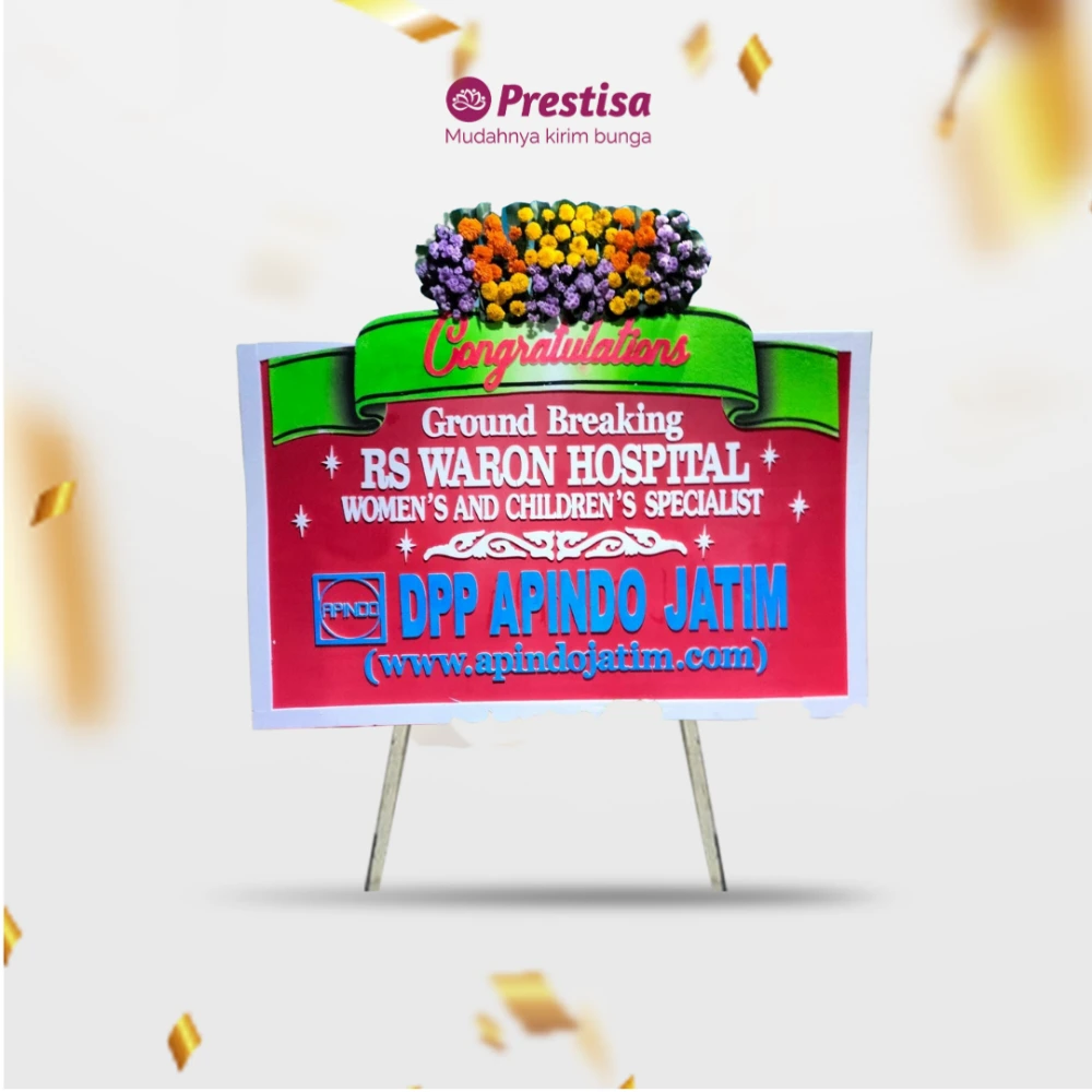 Karangan Bunga Papan Congratulation - Surabaya - 100 - 001