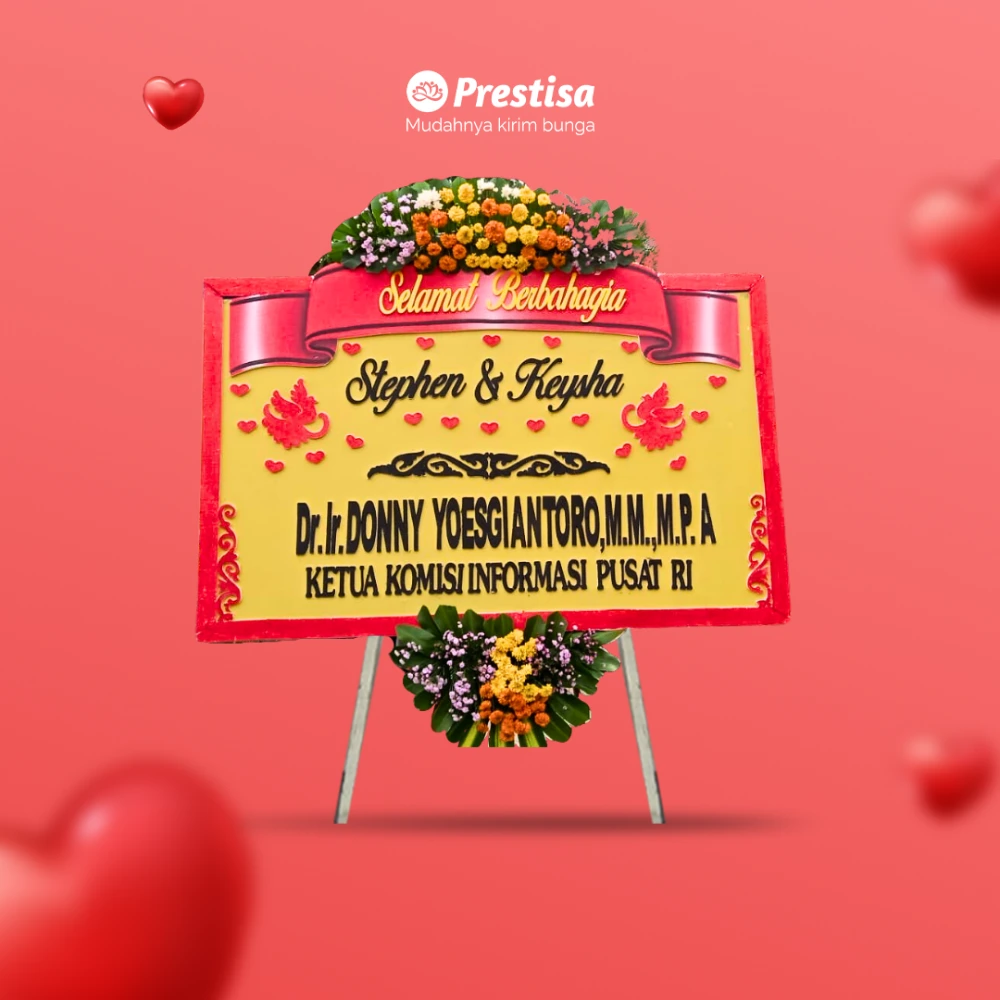 Karangan Bunga Papan Wedding - Surabaya - 100 - 016