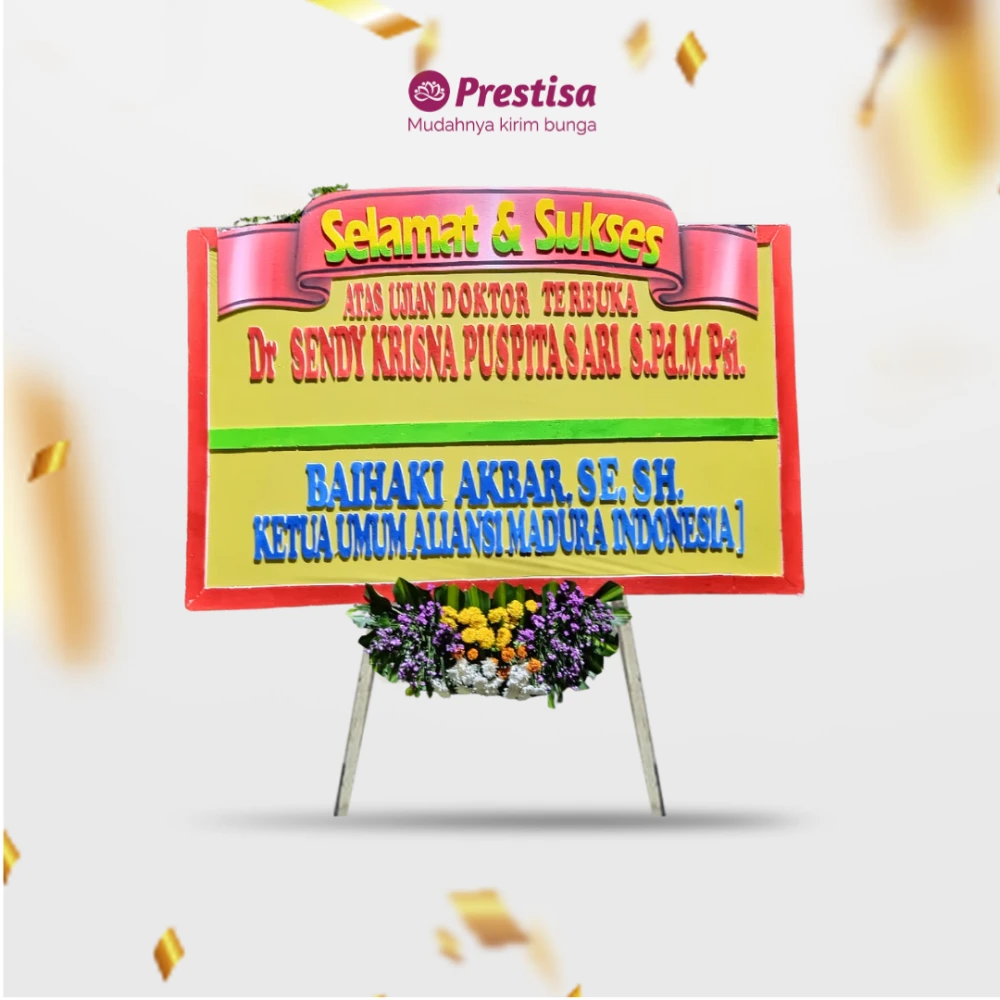 Karangan Bunga Papan Congratulation - Surabaya - 100 - 008