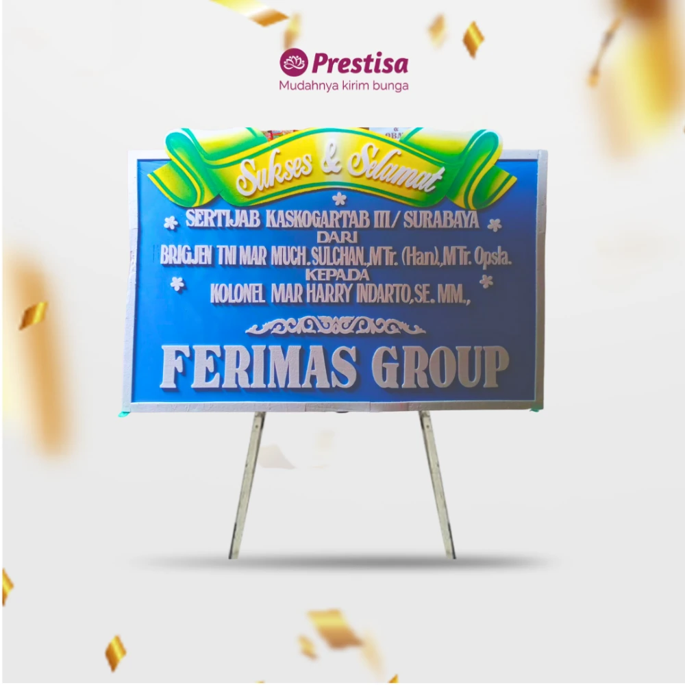 Karangan Bunga Papan Congratulation - Surabaya - 100 - 014