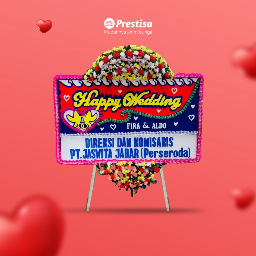 Karangan Bunga Papan Wedding - Jakarta - 100 - 016