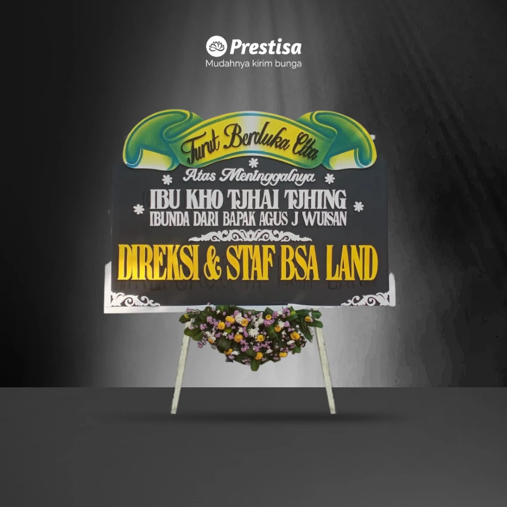 Karangan Bunga Papan Dukacita - Surabaya - 100 - 006