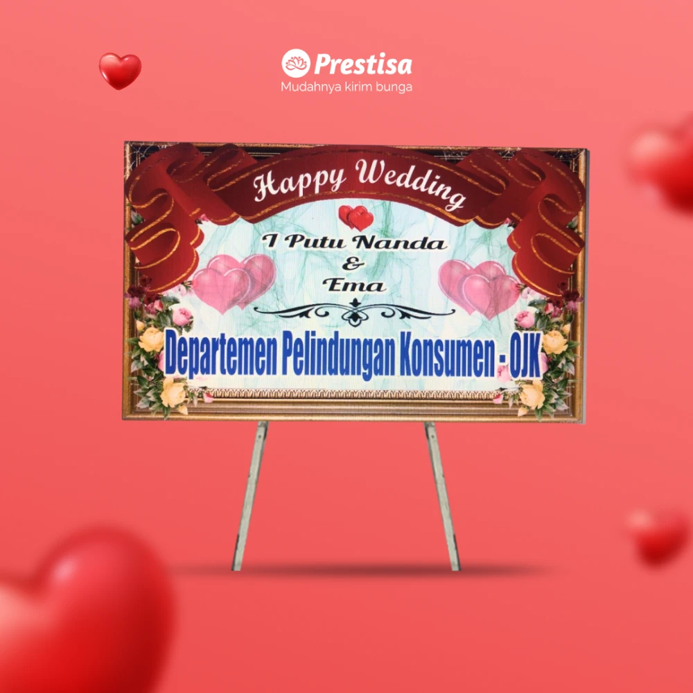 Karangan Bunga Papan Wedding - Malang - 100 - 002