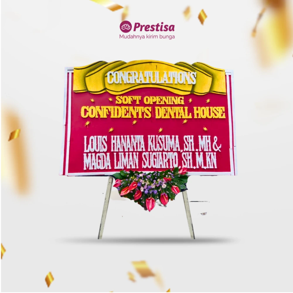 Karangan Bunga Papan Congratulation - Surabaya - 100 - 004