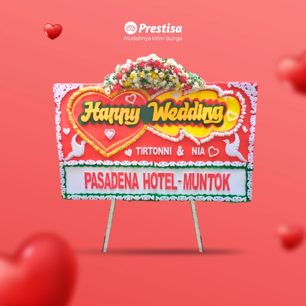 Karangan Bunga Papan Wedding - Jakarta - 100 - 007