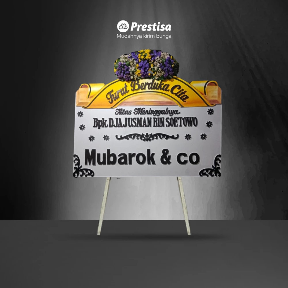 Karangan Bunga Papan Dukacita - Surabaya - 100 - 001