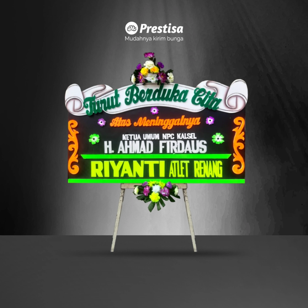 Karangan Bunga Papan - Dukacita - Banjarbaru - KBM - 001