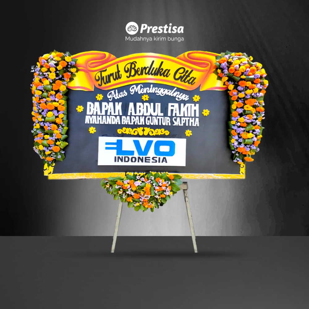 Karangan Bunga Papan - Dukacita - Gresik - KBM - 001