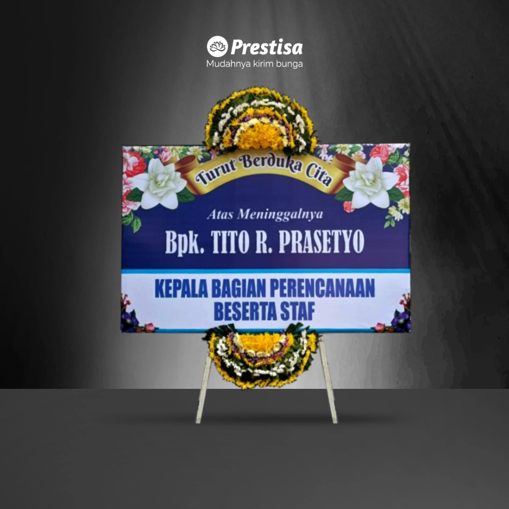 Karangan Bunga Papan - Dukacita - Madiun - KBM - 002