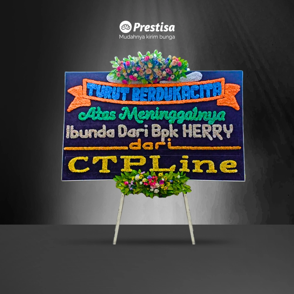 Karangan Bunga Papan - Dukacita - Batam - KBM - 002