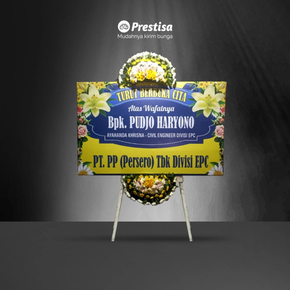 Karangan Bunga Papan - Dukacita - Madiun - KBM - 003