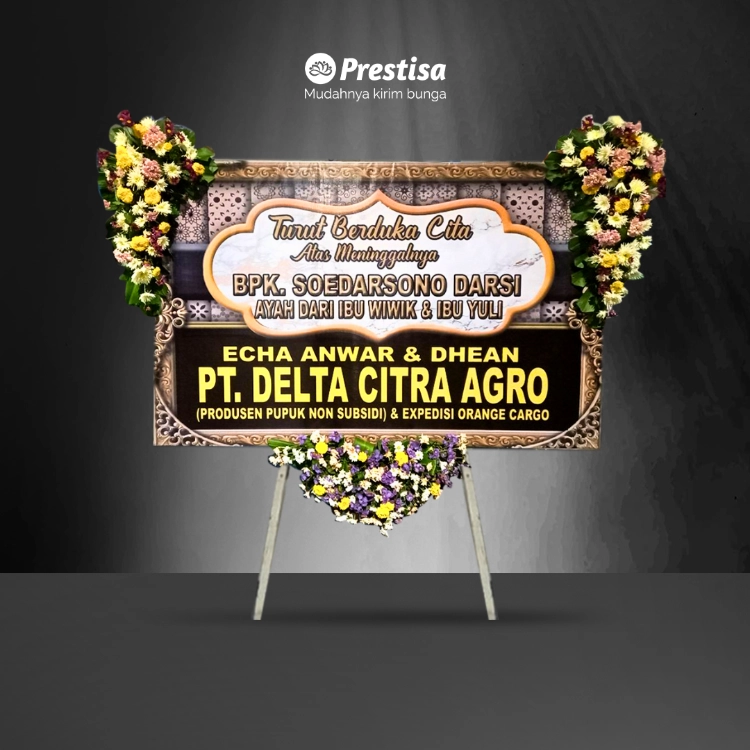 KARANGAN BUNGA PAPAN - DUKA CITA – SURABAYA – KBM – 005