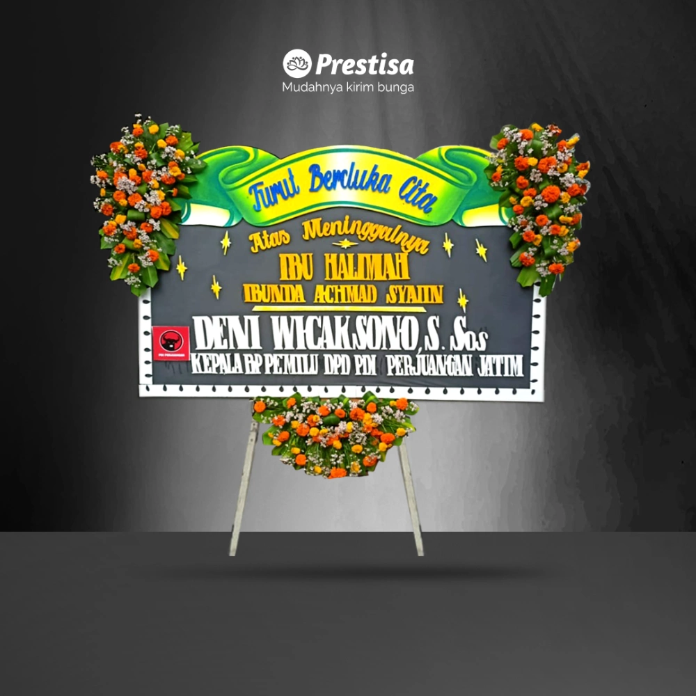 Karangan Bunga Papan - Dukacita - Gresik - KBM - 005